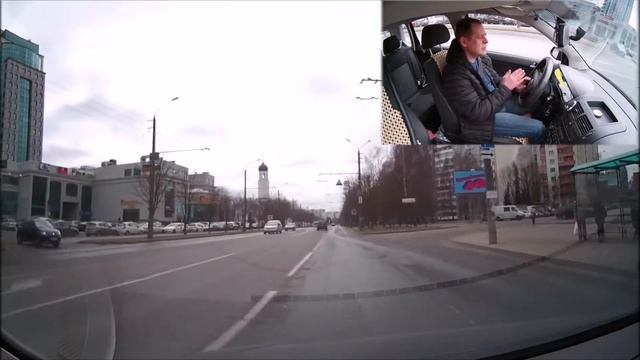 Маршрут ГАИ-5 , Минск , Семашко . Алгоритм выполнения разворотов на экзамене в ГАИ .