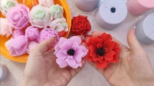 Ну очень красивые розы и магнолии/Цветы из мыла/Мыловарение