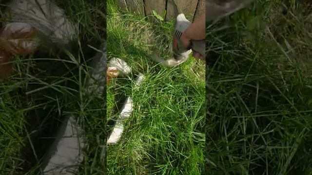 Стрижка газона за 5 минут , приспособа за 30 рублей. смотреть онлайн