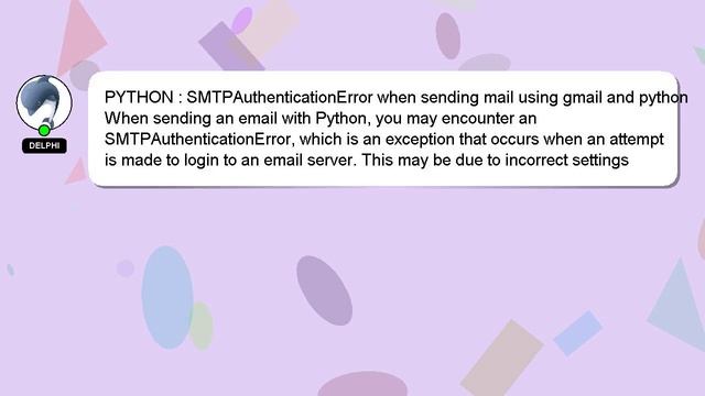 PYTHON : SMTPAuthenticationError when sending mail using gmail and python