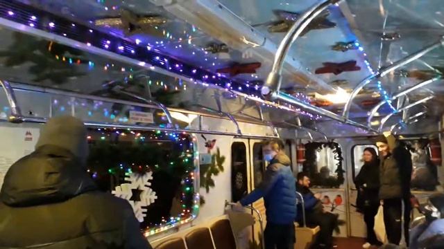 Новогодний поезд от Курской до Комсомольской 08.01.2021