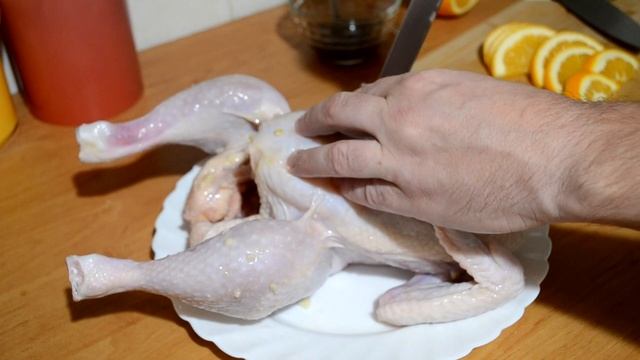 Курица с апельсинами Новогодняя. МЯСОЖОР 129