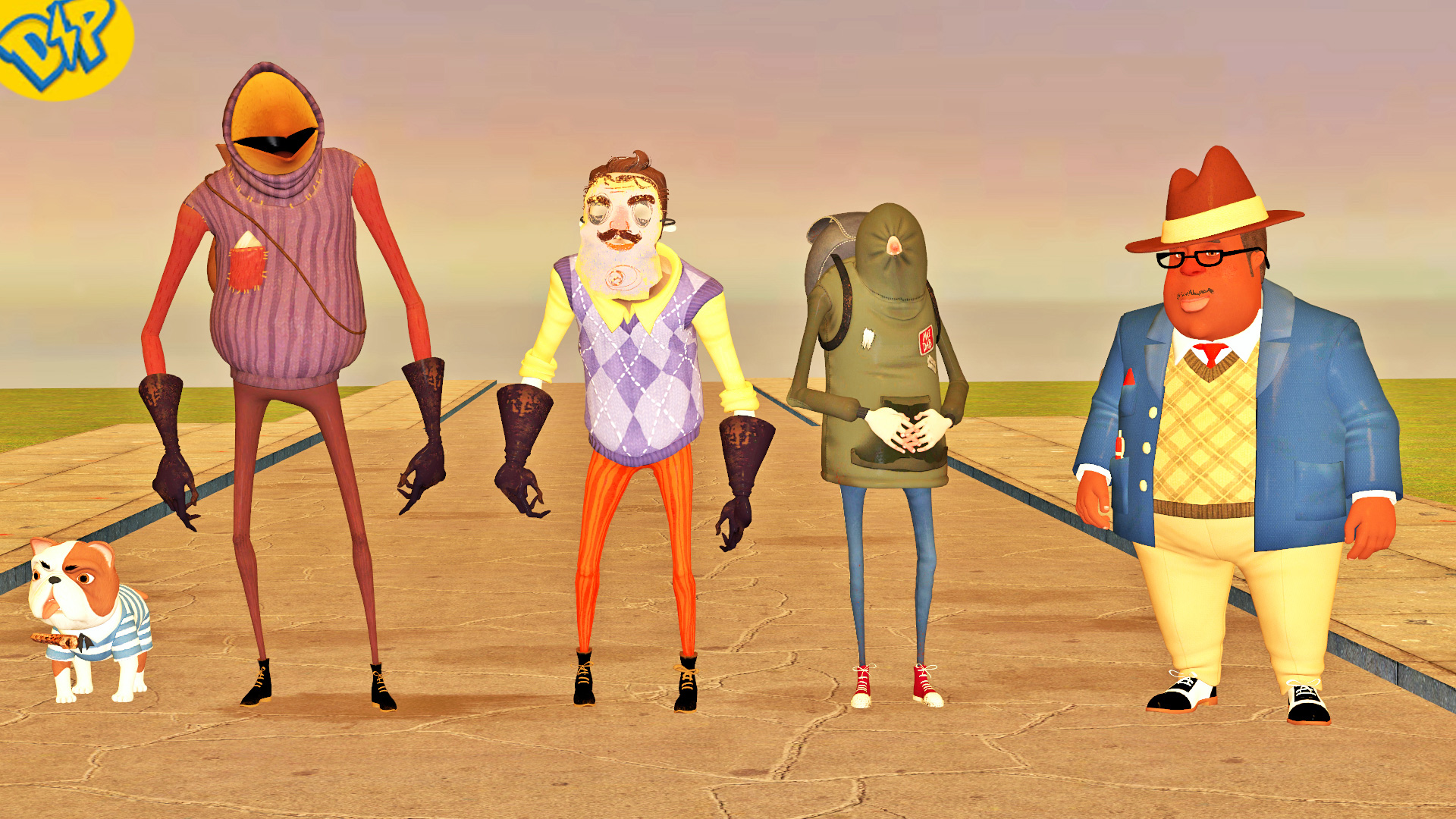 ВСЕ ПЕРСОНАЖИ ПРИВЕТ СОСЕД 2 ГАРРИС МОД || Garry's Mod Hello Neighbor 2 смотреть онлайн