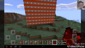 Бомбардировка в майнкрафт :1000 TNT!!??&/&";/*"
