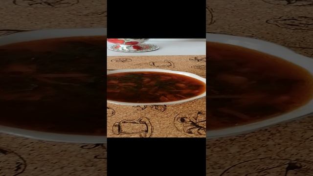 Вкусный борщ //Из свекольной ботвы