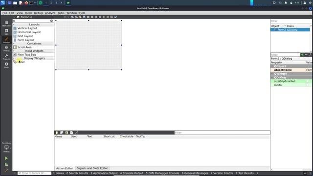 Show Form QT. C++.