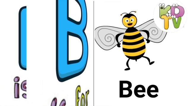 A for apple b for ball  || learn  alphabets A to Z || 10 words with letter B || abcd phonics song