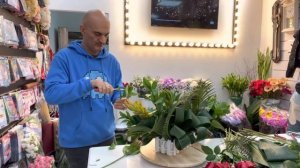 Мастер-класс по цветочной композиции из роз . Rose flower arrangement master class.