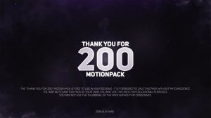 ~ Thank You For 200 ! (FreeMotionPack!)