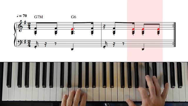RITMO DE SAMBA NO PIANO OU NO TECLADO ? Tutorial passo a passo ? Partitura em PDF смотреть онлайн