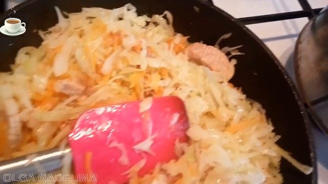 КАПУСТА ТУШЕНАЯ С МЯСОМ__на сковороде как основное блюдо смотреть онлайн
