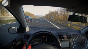 GOLF 5 1.9 TDI 105 HP TOP SPEED DRIVE ON GERMAN AUTOBAHN