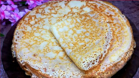 Блины на кефире. Очень вкусные! Тонкие Ажурные блинчики на кефире