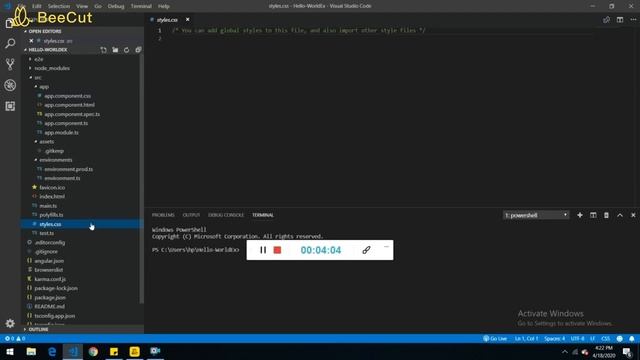 Angular9 Project Structure