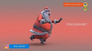 Green Screen Evil Santa Claus 3D Animation - PixelBoomCG