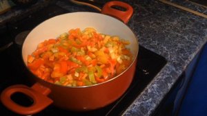 Лечо с рисом. Быстро и вкусно.