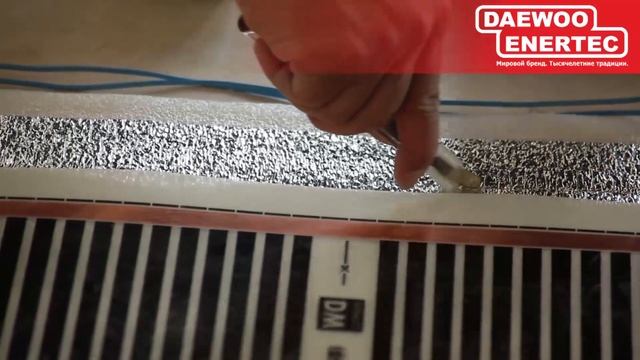 Монтаж пленочного теплого пола Daewoo Enertec в квартире смотреть онлайн
