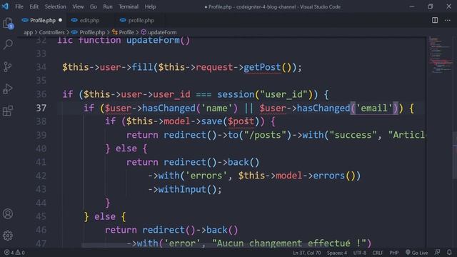 Codeigniter 4 Darija from zero to hero -56- (update user profile part 2) смотреть онлайн