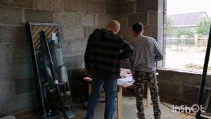 Установка окон, дом из Арболит блока и кирпича, недвижимость Каневской