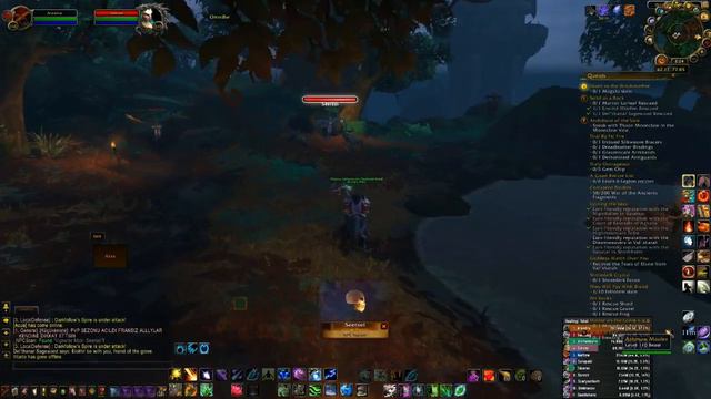 WoW LEGION PVE: Resto Druid Gameplay - Val'sharah Walkthrough (Lore & Questing) Part 1 смотреть онлайн