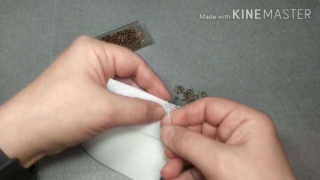 Как обшить край бисером (американский способ) | Embroidered Brooch