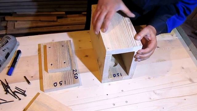 Скворечники. Делаем синичник. Часть 2. смотреть онлайн