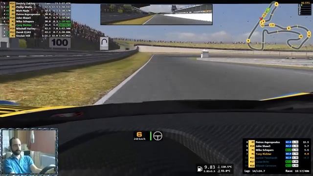 iRacing Career #6: Blancpain Sprint at Zandvoort - Sand in turn 1? смотреть онлайн