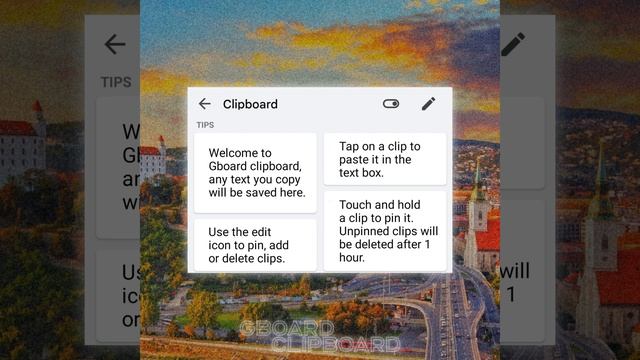 Welcome to Gboard clipboard, any text you copy will be saved here. смотреть онлайн