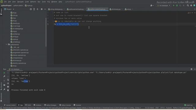 #14 How to use Tuple DataTypes in Python in Hindi for Beginners || Python DataTypes   # Python