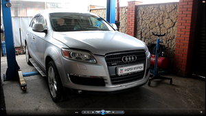 Свист при работе двигателя потеря мощности и шесть ошибок в ЭБУ на АУДИ Q7 2007 AUDI Q7 3,6  1часть