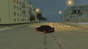 Ночной дрифт в блек Раша на BMW M3 E30