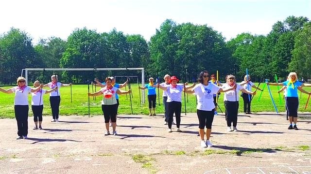 Упражнения со скандинавскими палками