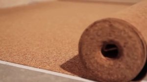 Укладка пробковой подложки