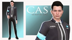 The Sims 4 CAS | Detroit - Коннор [+Download]