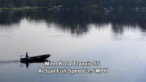 Steering Troll maneuverability test using a Minn Kota Traxxis 55