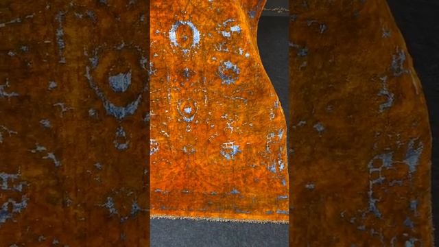 Коврик ручной работы з шерсти и шелка Тебриз Иран Фаравахар смотреть онлайн