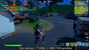 Fortnite FPS Boost with AMD FSR