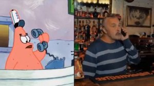 Сергей Балабанов и Юрий Маляров пересняли некоторые моменты из "Губки Боба" в реальной жизни