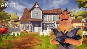 Прохождение Hello Neighbor акт 1|Секретный подвал соседа!