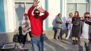 Мега хит всех времён, Фантазер!!! Кавер группа Айдахо и танцор Майкл на канале Грибоедова...#id_aho