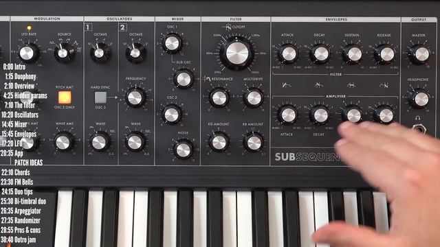 Moog SUBSEQUENT 25 Review, tutorial and patch ideas // SUB 25 смотреть онлайн