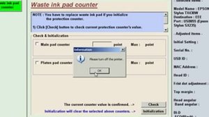 Бесплатный сброс памперса Epson L355