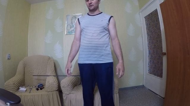 Для разминки сгибаю о незащищенный подбородок прут длиной 125 см и диаметром 12 мм смотреть онлайн