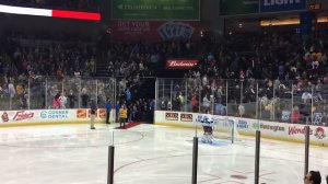 Makenzie Dietrich singing O Canada at the Toledo Walleye Game