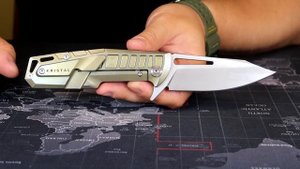 Необычный нож: Kristal Knives Bronze Horseman S35VN