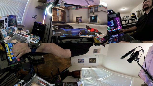 Gaming in [360° VR]: OVERWATCH 2 Multiplayer On-Line. AR Style picture-in-picture. Wait for it...
