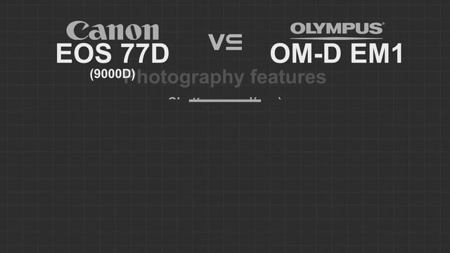 Canon EOS 77D vs Olympus EM1 смотреть онлайн