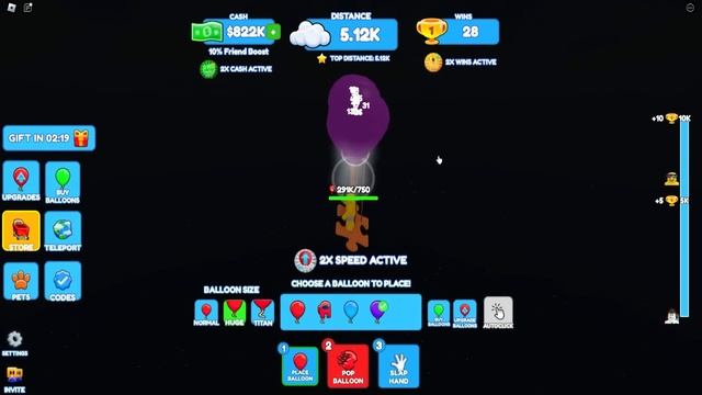 Using 999,999 BALLOONS in Roblox Simulator смотреть онлайн