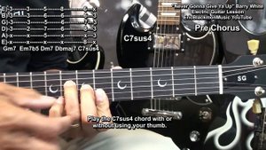 NEVER GONNA GIVE YA UP Barry White Guitar Lesson @EricBlackmonGuitar