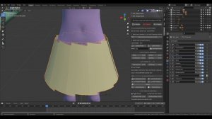 [ Blender ] Generative non-destructive approach in skirt modeling